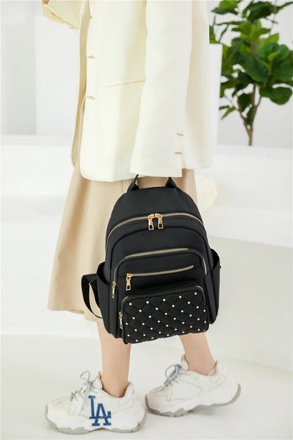 Sac à Dos Mode Femme, Sacs à Dos en Nylon de Haute Qualité, Grand Sac de Voyage pour Femmes, Grands Cartables pour Filles Adolescentes, Sac à Bandoulière