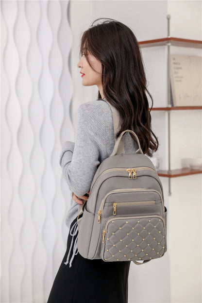 Sac à Dos Mode Femme, Sacs à Dos en Nylon de Haute Qualité, Grand Sac de Voyage pour Femmes, Grands Cartables pour Filles Adolescentes, Sac à Bandoulière