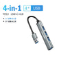 Lemorele Adaptateur USB OTG 4 ports 120 cm Adaptateur multi-répartiteur USB A 3.0 Accessoires pour ordinateur portable Xiaomi Lenovo Macbook Pro