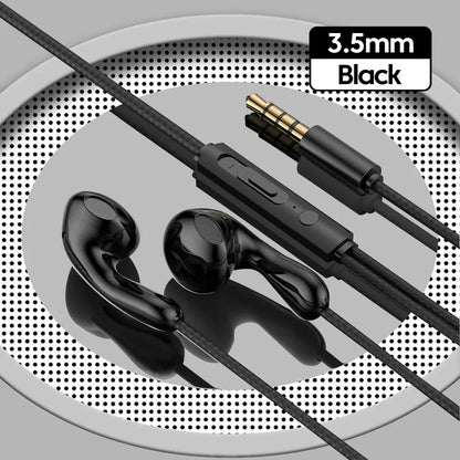 For Samsung Headphones HiFi Bass Stereo Volume Control With Mic Type C 3.5mm Eadphones For Galaxy S24 S23 S22 S21 Ultra Note 20