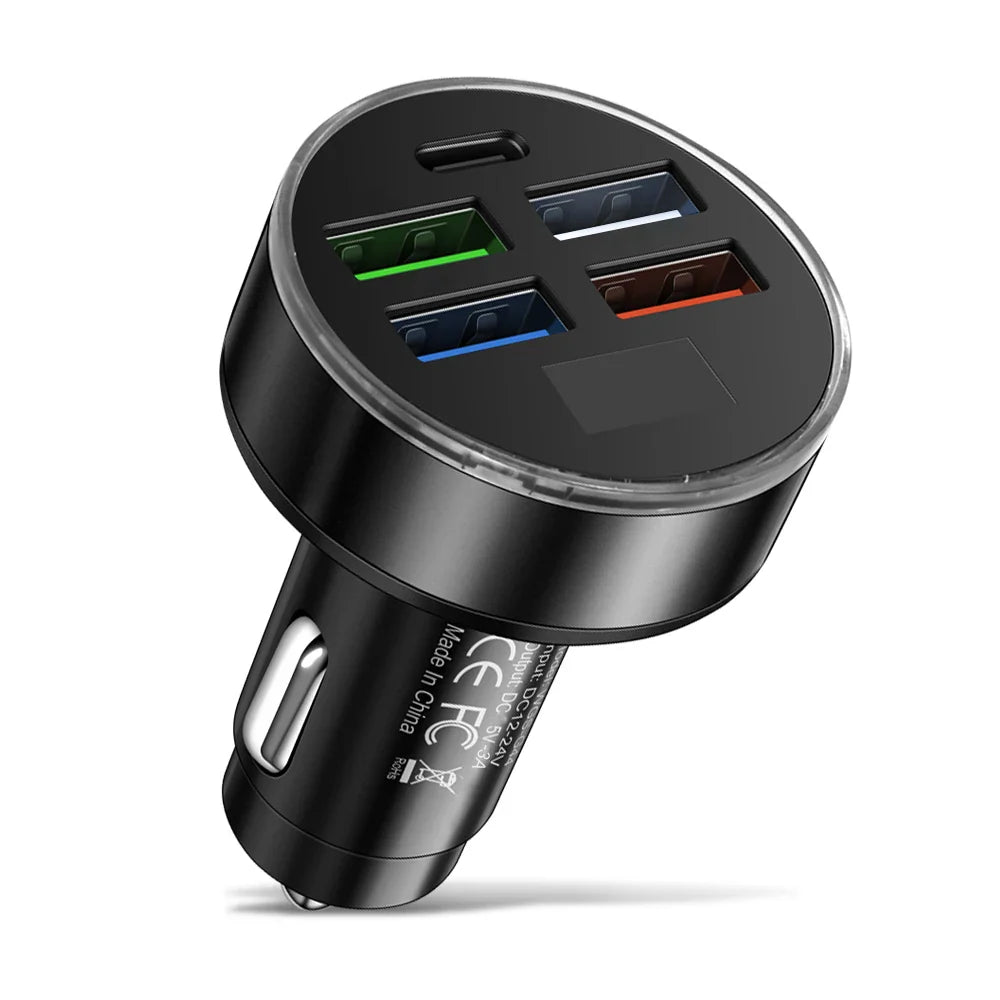 QC3.0 USB Car Charger Fast Charging Type C USB Phone Adapter in Car For iPhone 13 Pro Xiaomi Huawei Samsung Quick Charger