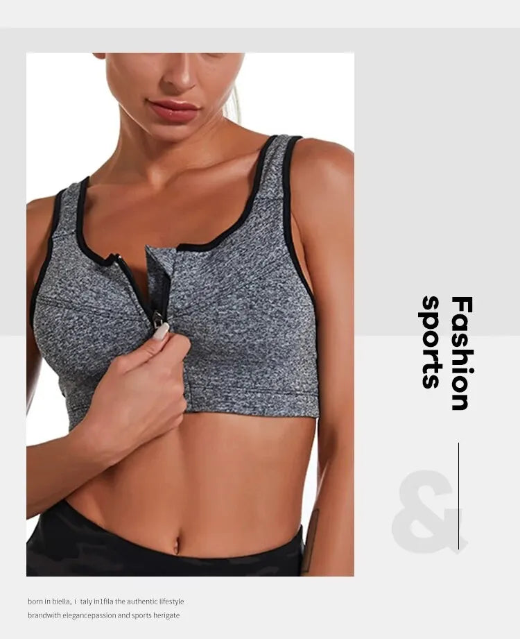 Yoga Fitness Bra Shock-absorbing Sports Bra Breathable and Quick Drying Training Running WOMEN'S Underwear