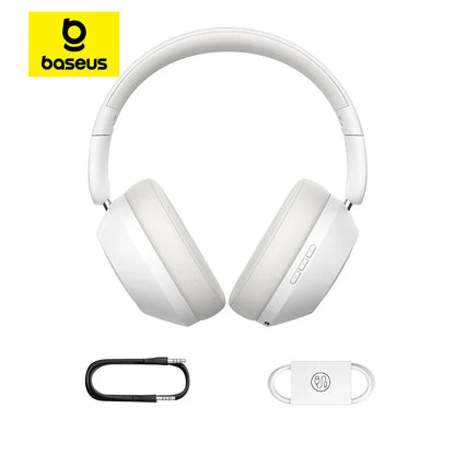 Casque Bluetooth sans fil Baseus Bass 30 Max – Bluetooth 5.3 – Écouteurs supra-auriculaires à diaphragme de 40 mm avec basses renforcées et latence ultra-faible – Autonomie 50h