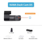2K Dash Camera For Car DVR Dash Cam In The Car KAWA D5 Video Recorder Emergency Voice Control Night Vision WiFi APP Monitor WDR