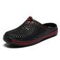 YRZL Mens Slippers Beach Shoes Unisex Hollow Outdoor Casual Men Beach Sandal Flip Flops Shoes Non-slip Size 36-45 Mens Slippers