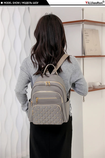 Sac à Dos Mode Femme, Sacs à Dos en Nylon de Haute Qualité, Grand Sac de Voyage pour Femmes, Grands Cartables pour Filles Adolescentes, Sac à Bandoulière