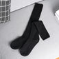 Women Long Socks Cashmere Women Boot Solid Wool Thigh Stocking Skinny Casual Cotton Over Knee-High Fluffy Female Long Knee Sock