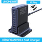 UHOMEBUY 400W USB C Charger 10-Ports GaN Charging Station 140W Max Single Port PD3.1 Fast Charger for MacBook Pro iPhone Samsung
