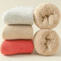 3 Pairs Men Women Wool Socks Couples Solid Winter Snow Chrismas Gift Thermal Cashmere Marino Thickened Fleece Terry Loop socks