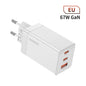 Toocki 67W GaN USB C Charger 65W Quick Charge QC 4.0 PD 3.0 45W Type C Fast USB Charger For iPhone 16 15 14  Pro Samsung MacBook