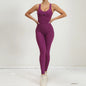Women's Yoga Rompers One Piece Tummy Control Jumpsuit Padded Sports Bra Romper Fitness Sportwear