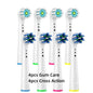 4/8PCS Replacement Brush Heads for Oral B Electric Toothbrushes Floss Cross Action 3D Pro White Precision Standard Daily Clean