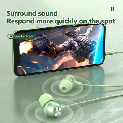 Type C Headphones For Samsung Galaxy S24 S23 S21 S22 Ultra Wired Earphones A53 A52 A34 A54 Note 20 5G 3.5mm Jack Earbud Headset