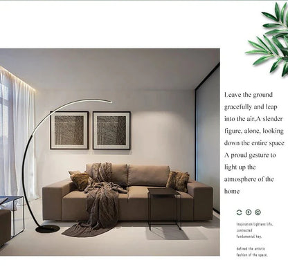 Nordic LED Corner Floor Lamp Simple Black White Floor Light For Dining Room Living Room