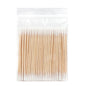 100/300 Pcs Disposable Ultra-small Cotton Swab Brush Lint Free Micro Wood Makeup Brushes Eyelash Extension Glue Removing Tools