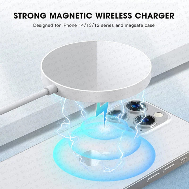 Wireless Charger For iPhone 16 15 14 13 12 Pro Max Plus AirPods Fast Charging Type C Magnetic Charge
