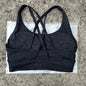 Solid Color Fitness Women Sport Bra Gym Yoga bra Athletic Cross Tight Top Workout Train With Chest Pad High quality shockproof