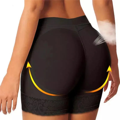 Culotte Remonte-Fesses Femme Faux Fessier Gaine Amincissante Rembourrée Sous-Vêtement Lady Remonte-Fesses Taille Haute Contrôle du Ventre Culotte de Hanches