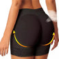 Culotte Remonte-Fesses Femme Faux Fessier Gaine Amincissante Rembourrée Sous-Vêtement Lady Remonte-Fesses Taille Haute Contrôle du Ventre Culotte de Hanches
