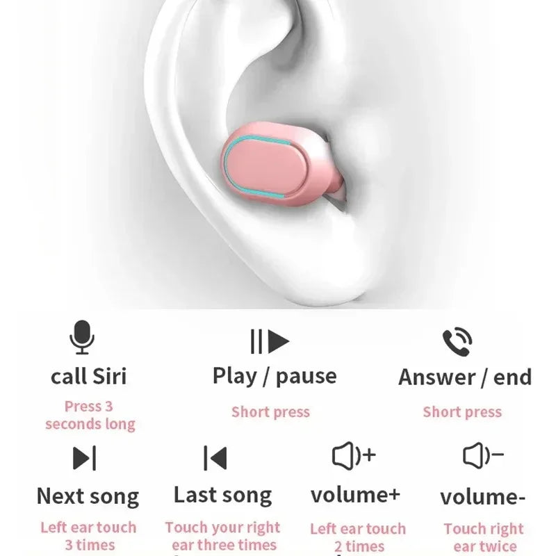 Original E7S Wireless Bluetooth Headset with Mic LED Display Earbuds for iPhone Xiaomi TWS Earphone Bluetooth Headphones Earbuds