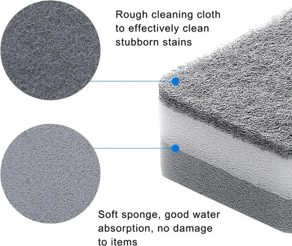 30/5pcs Magic Cleaning Sponges Double-sided Reusable Kitchen Sponge Wipes Pan Pot Dishwashing Scouring Pads Brush Clean Tools