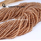 Zhe Ying 10strands/lot Tea Color Glass Beads Hydro Round Micro Faceted Crystal Loose Beads for Bracelet Necklace Accessories