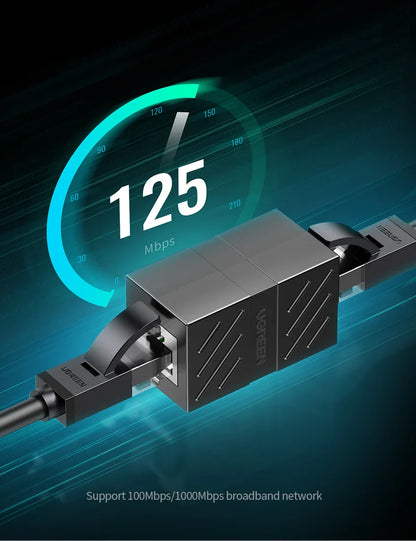 UGREEN Connecteur RJ45 Rallonge Réseau Ethernet pour Câble Ethernet Cat7 Cat6 Cat5e Adaptateur Gigabit Femelle à Femelle
