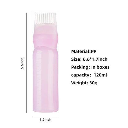 3pcs180ml Hair Oil Applicator Bottle Repeatable Filling Bottle Oil Applicator Bottle for Hair Professional Hairdressing Tools