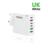 160W Multi Ports USB Type C Charger Fast Charging Phone Charger Adapter For iPhone Samsung Xiaomi EU/US/UK Plug USB Wall Charger