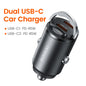 Toocki 45W USB C Car Charger for Samsung S23 S22 S21 Xiaomi Huawei QC PD Fast Charging Car Phone Charger for iPhone 15 14 13 12