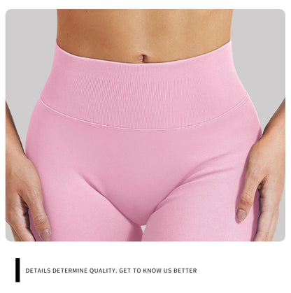 4.5'' Impact Shorts Seamless Low Ribbed Waistband Gym Shorts Scrunch Bum Yoga Shorts Booty High Stretch Running Bike Shorts