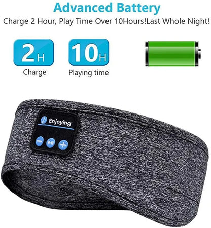 2024 Bluetooth Earphones Sports Sleeping Headband Elastic Wireless Headphones Music Eye Mask Wireless Bluetooth Headset Headband