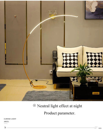 Nordic LED Corner Floor Lamp Simple Black White Floor Light For Dining Room Living Room