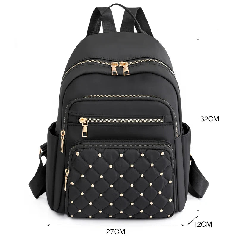 Sac à Dos Mode Femme, Sacs à Dos en Nylon de Haute Qualité, Grand Sac de Voyage pour Femmes, Grands Cartables pour Filles Adolescentes, Sac à Bandoulière