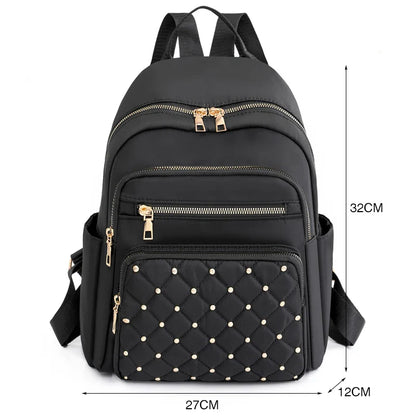 Sac à Dos Mode Femme, Sacs à Dos en Nylon de Haute Qualité, Grand Sac de Voyage pour Femmes, Grands Cartables pour Filles Adolescentes, Sac à Bandoulière