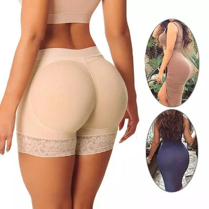 Culotte Remonte-Fesses Femme Faux Fessier Gaine Amincissante Rembourrée Sous-Vêtement Lady Remonte-Fesses Taille Haute Contrôle du Ventre Culotte de Hanches