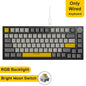 Ajazz AK820/AK820Pro Gaming Mechanical Keyboard Bluetooth 5.1/Wireless/C-Wired Customized Keyboard with Knob Hot Swapping Gasket
