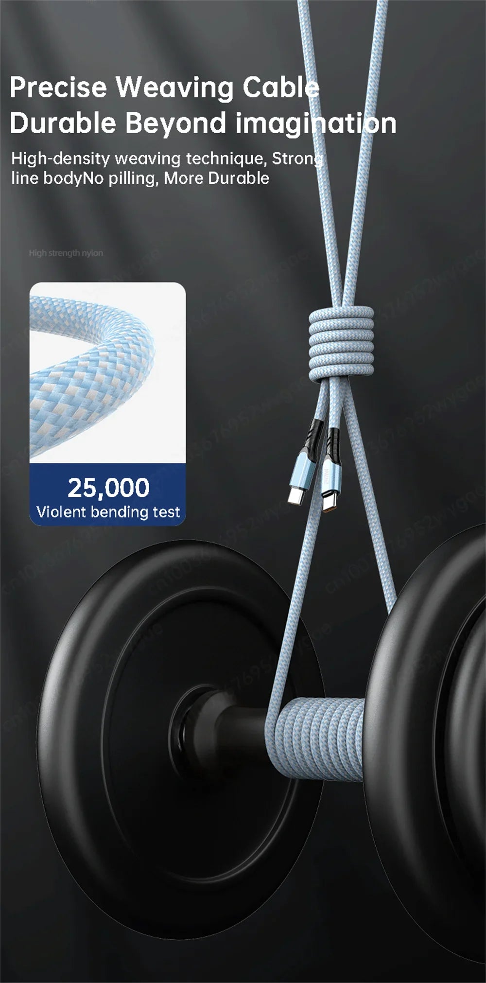 NNBILI 240W USB C Cable Power Wire QC4.0 for MacBook Samsung iPhone 15 16 USB C to C PD Cable 48V5A Fast Charging Type C Cable