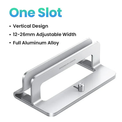 UGREEN Vertical Laptop Stand Holder Foldable Aluminum Notebook Stand Laptop Tablet Stand Support For Macbook Air Pro PC 17 inch