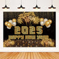 2025 Happy New Year Backdrops for Christmas Photography Decor Background Fireworks Celebrate Party Family Poster Photo Props