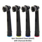 4/8PCS Replacement Brush Heads for Oral B Electric Toothbrushes Floss Cross Action 3D Pro White Precision Standard Daily Clean