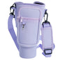 40oz Neoprene Water Bottle Carrier Bag For Stanley Quencher Cup Sleeve with Adjustable Shoulder Strap Water Bottle Holder Pouch
