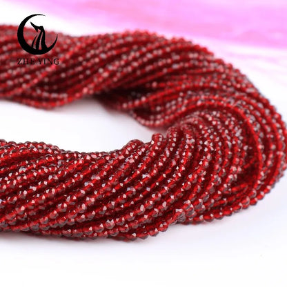 Zhe Ying 10strands/lot Tea Color Glass Beads Hydro Round Micro Faceted Crystal Loose Beads for Bracelet Necklace Accessories