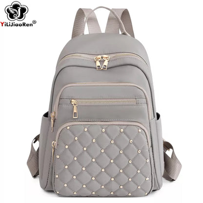 Sac à Dos Mode Femme, Sacs à Dos en Nylon de Haute Qualité, Grand Sac de Voyage pour Femmes, Grands Cartables pour Filles Adolescentes, Sac à Bandoulière