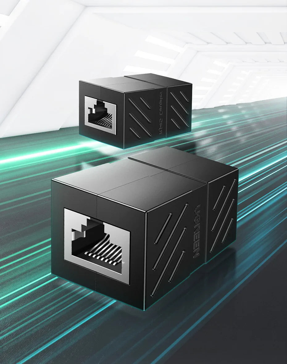 UGREEN Connecteur RJ45 Rallonge Réseau Ethernet pour Câble Ethernet Cat7 Cat6 Cat5e Adaptateur Gigabit Femelle à Femelle