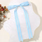 2pcs 2024 New Cute Ribbon Bow Headband Long Tassel Hair Clip Women's Hair Accessories Girls Party Headwear Side Clips Wholesale
