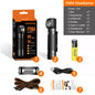 Nouvelle lampe frontale LED SUPERFIRE TH04 rechargeable Type C Phare 90° Lampe de poche 18650 avec aimant indicateur, Lampe frontale