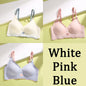 3Pcs Adjustable Beauty Back Bra Intimates Gather No Steel Ring Sports Anti-Sagging Bra French Color Contrast Seamless Underwear