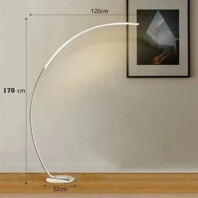 Nordic LED Corner Floor Lamp Simple Black White Floor Light For Dining Room Living Room