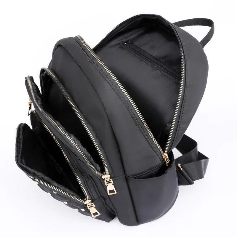 Sac à Dos Mode Femme, Sacs à Dos en Nylon de Haute Qualité, Grand Sac de Voyage pour Femmes, Grands Cartables pour Filles Adolescentes, Sac à Bandoulière